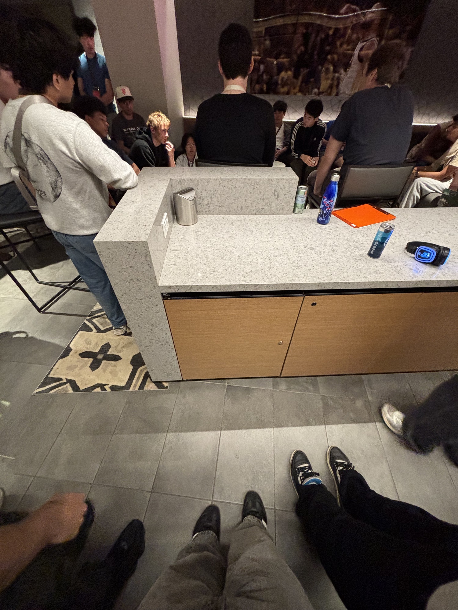 students gathered in a lounge for a University of Waterloo breakout session