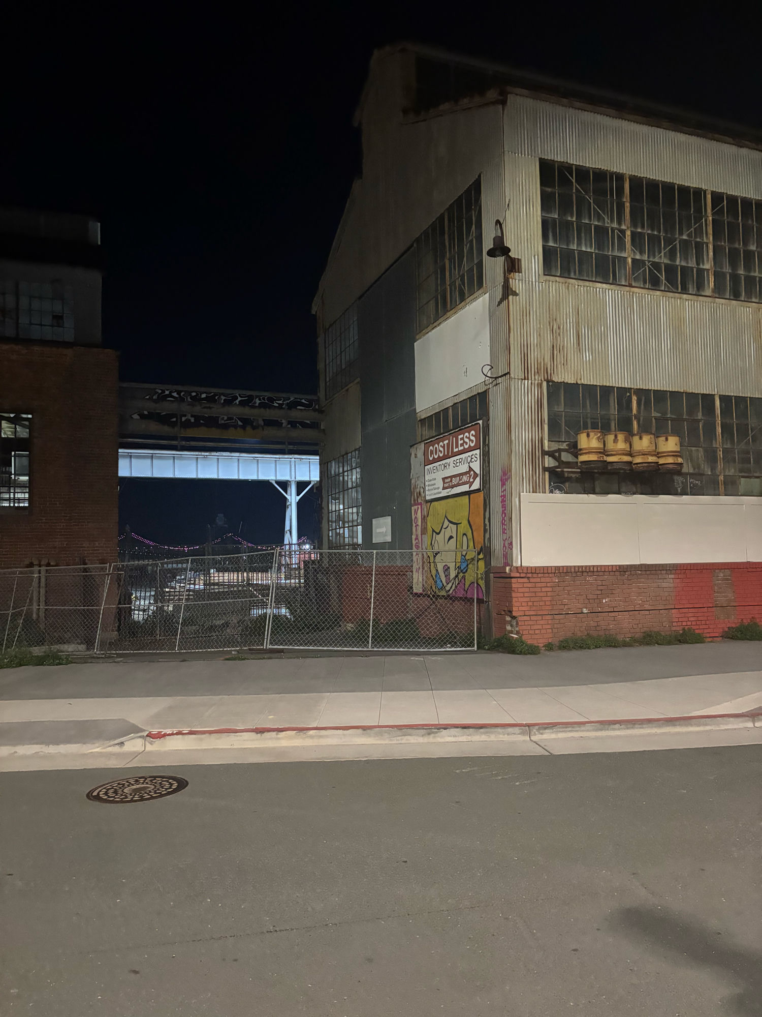outside Y Combinator HQ at night
